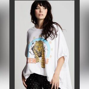 NWOT RECYCLED KARMA Zen AF Oversized Short Sleeve Sweatshirt